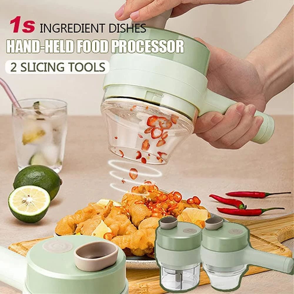 4-in-1 Portable Electric Food Chopper